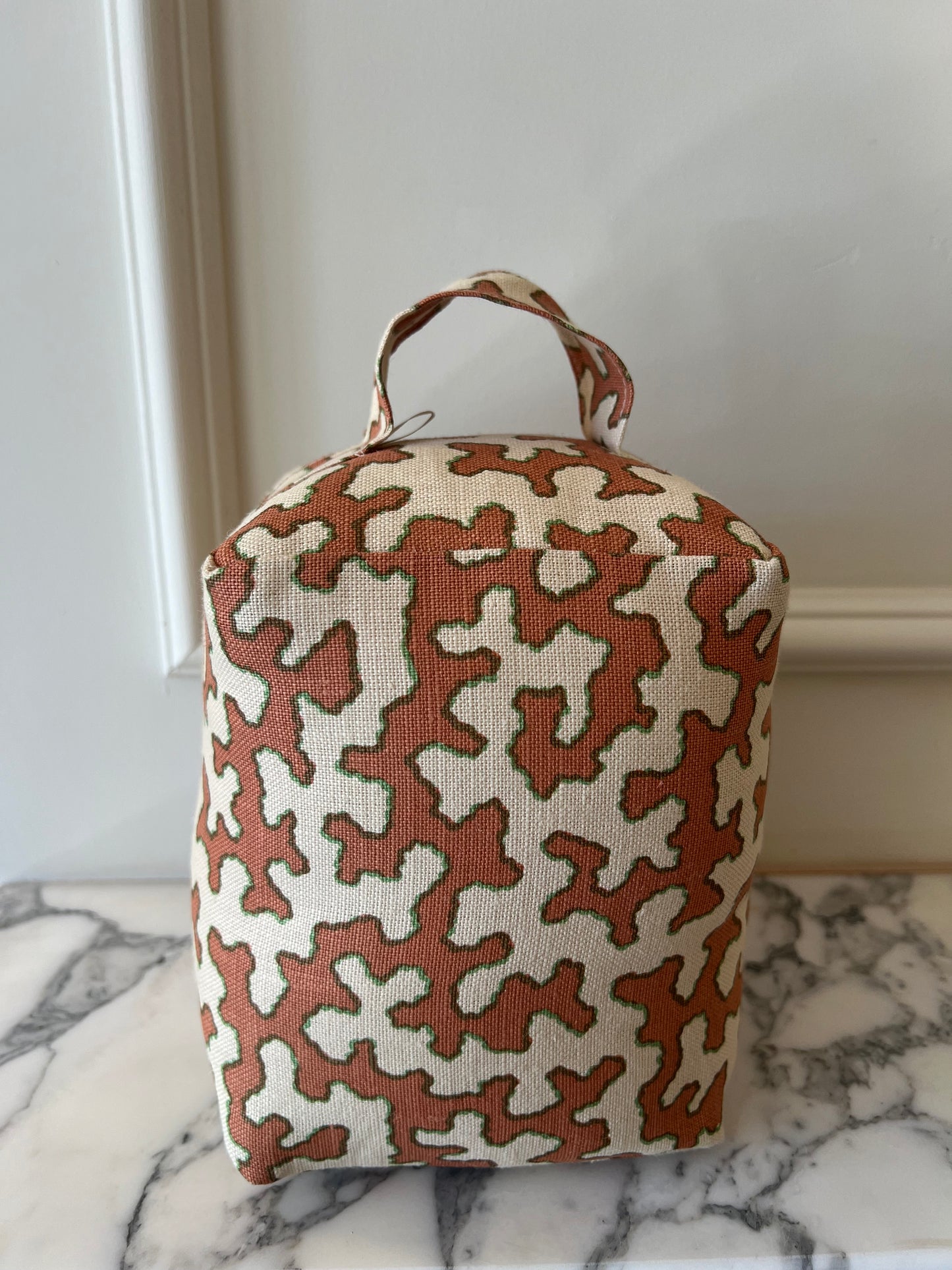 Apricot Squiggle Doorstop