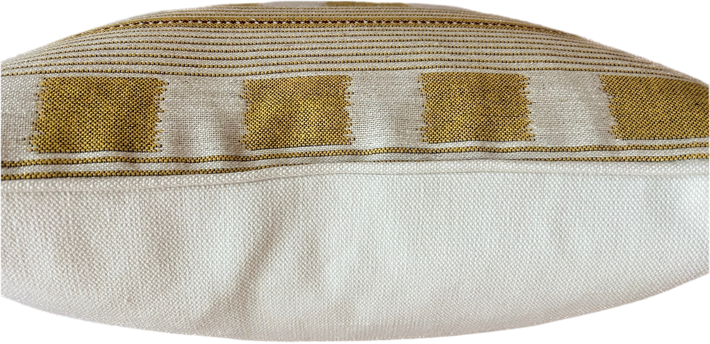 Lemon Lost & Found Piped Cushion