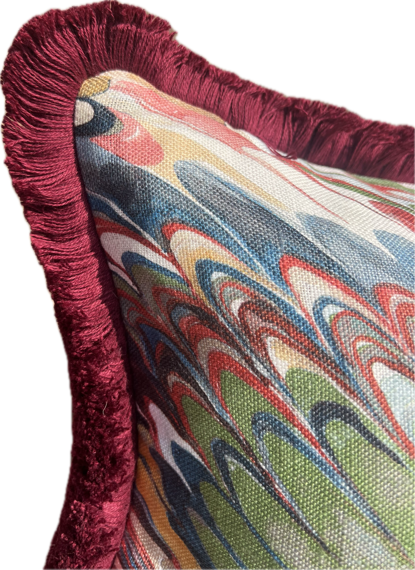 GP & J Baker Lee Jofa Cushions - Luxury cushions in Lee Jofa Fabric (Spice Leaf Taplow)