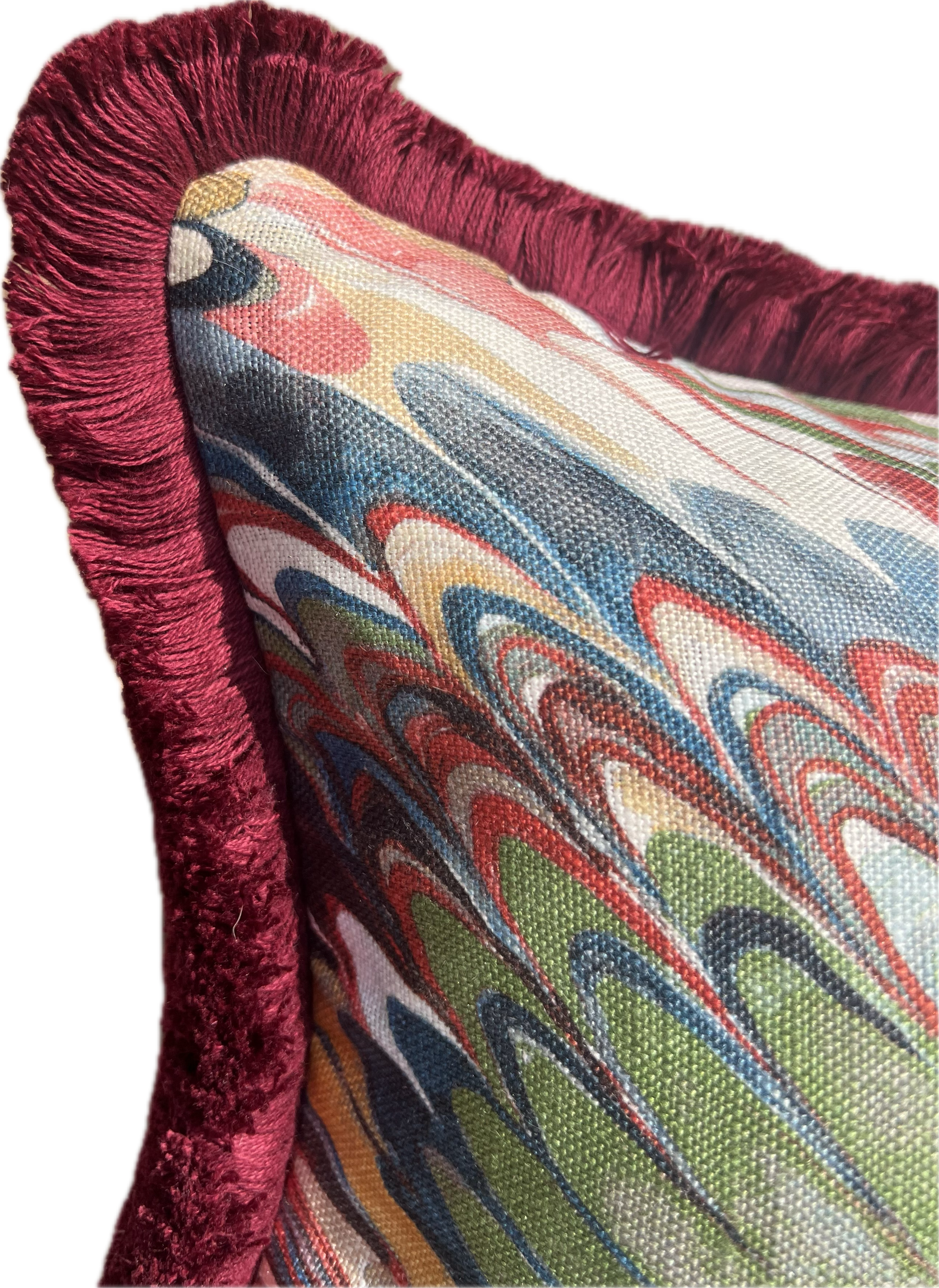 GP & J Baker Lee Jofa Cushions - Luxury cushions in Lee Jofa Fabric (Spice Leaf Taplow)