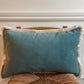 Aqua Lost & Found Fringed Lumbar Cushion