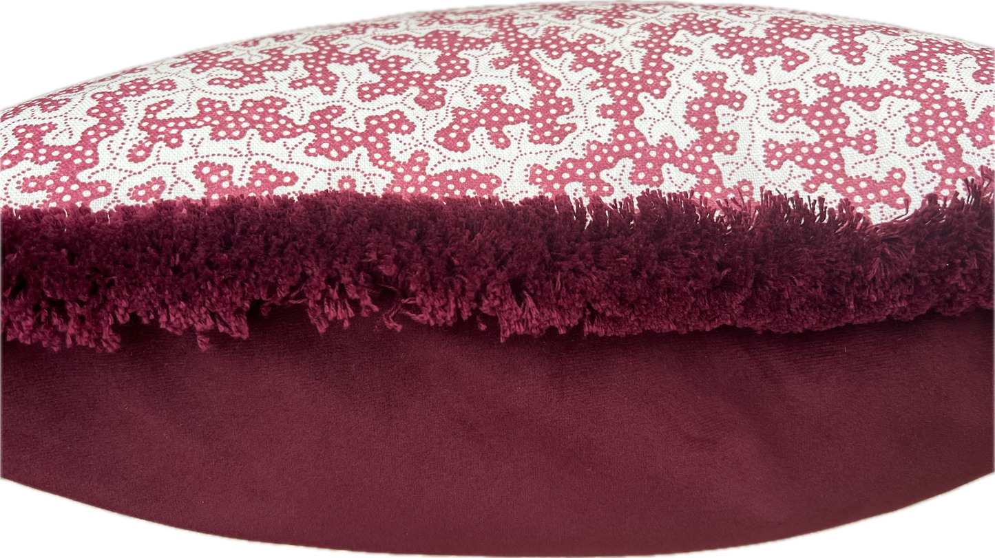 Sanderson Cushions - Luxury cushions in Sanderson Truffle Fabric (Damson) 