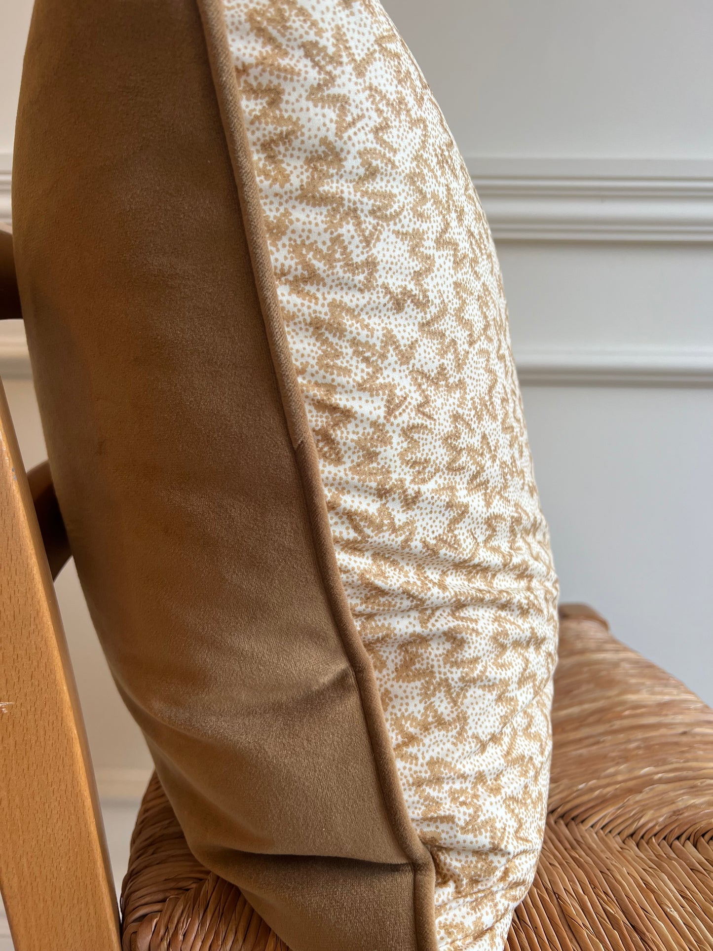 Warner Textile Archive Nathalie Caramel Cushions