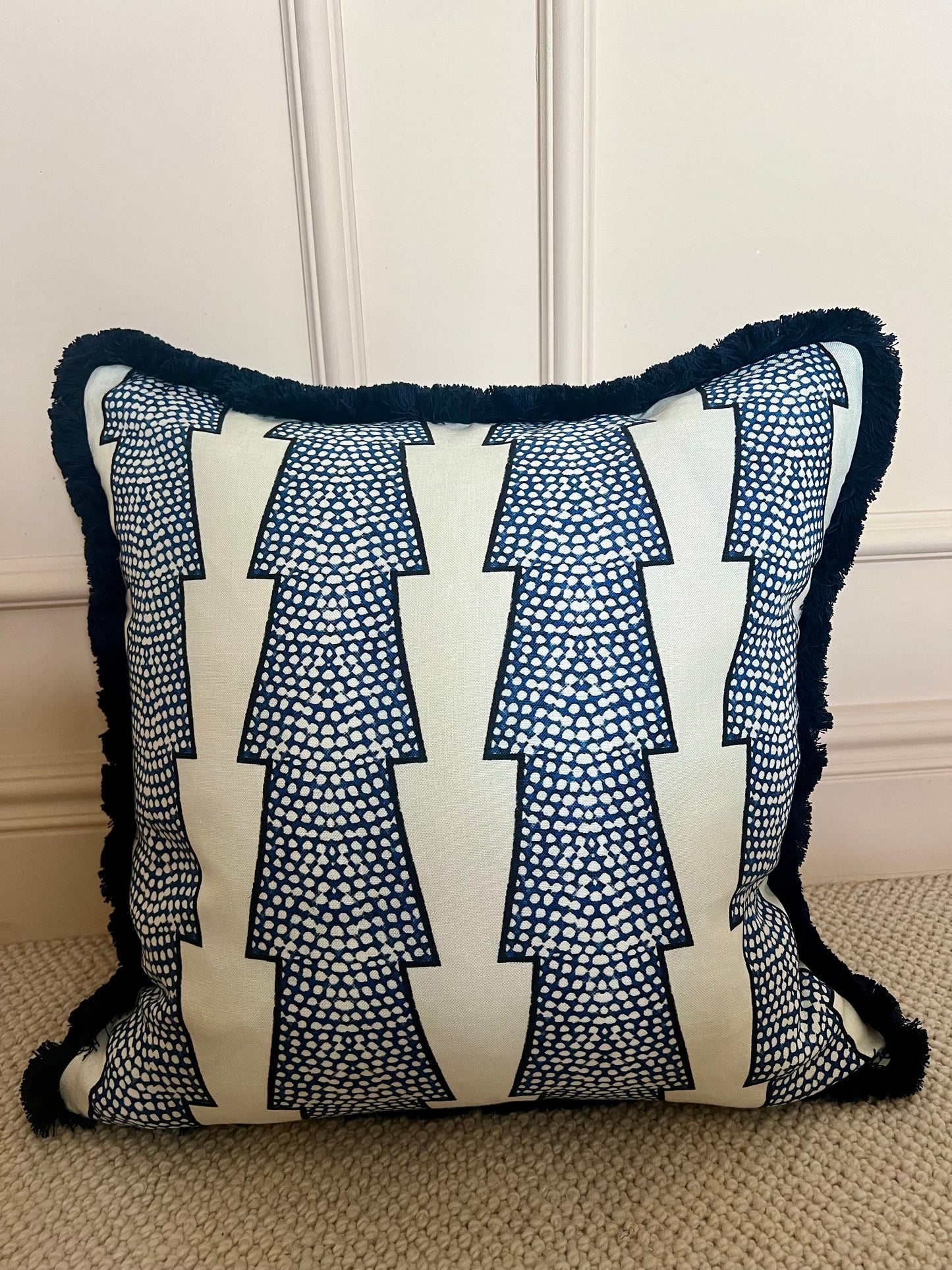 Ottoline Spot & Arrow Fringed Cushion