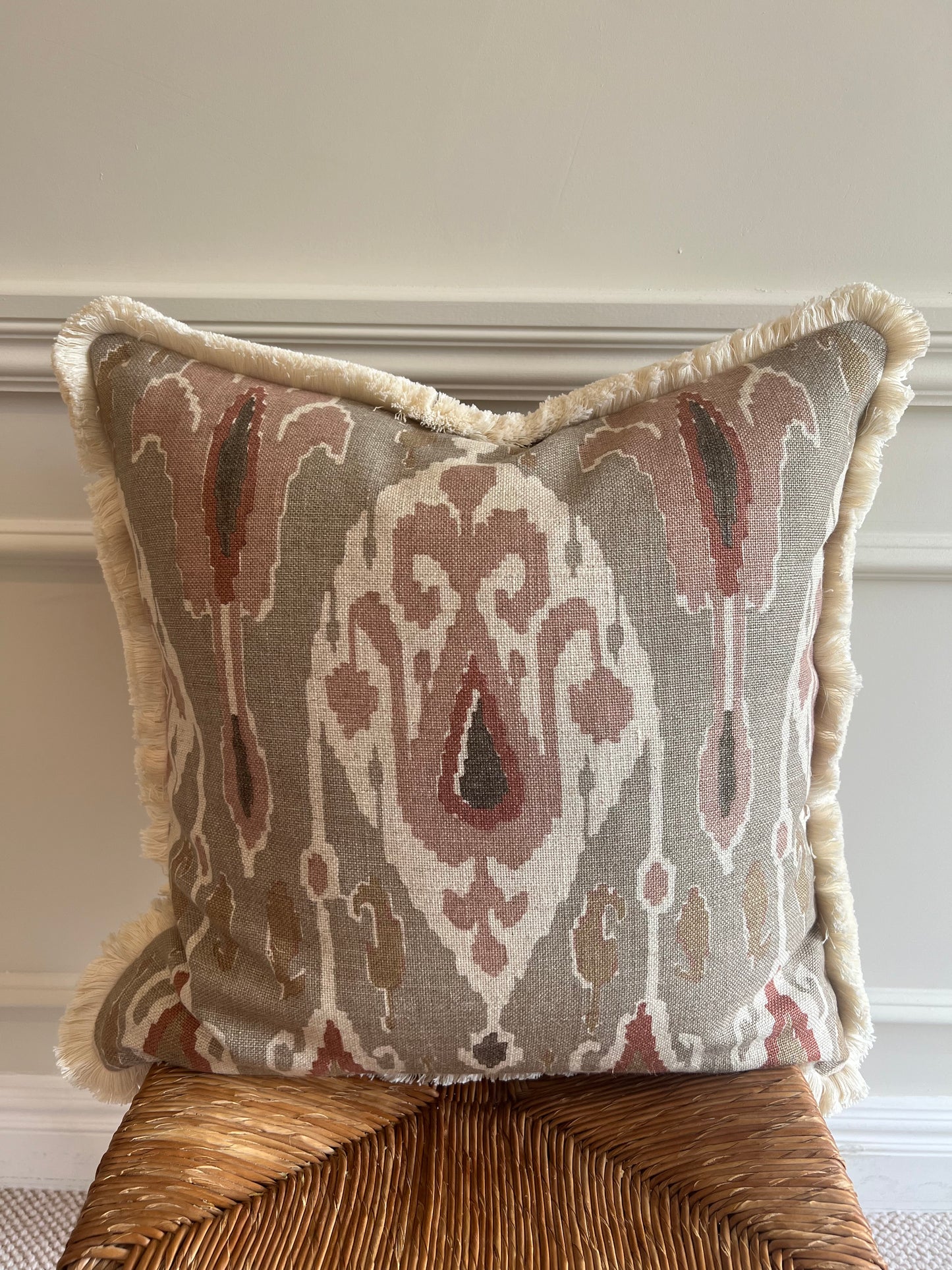 GP & J Baker Ikat Bokhara Neutral Cushions