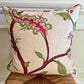 Luxury cushions in Soane Britain Tendril Vine fabric (Apple & Plum colourway) 