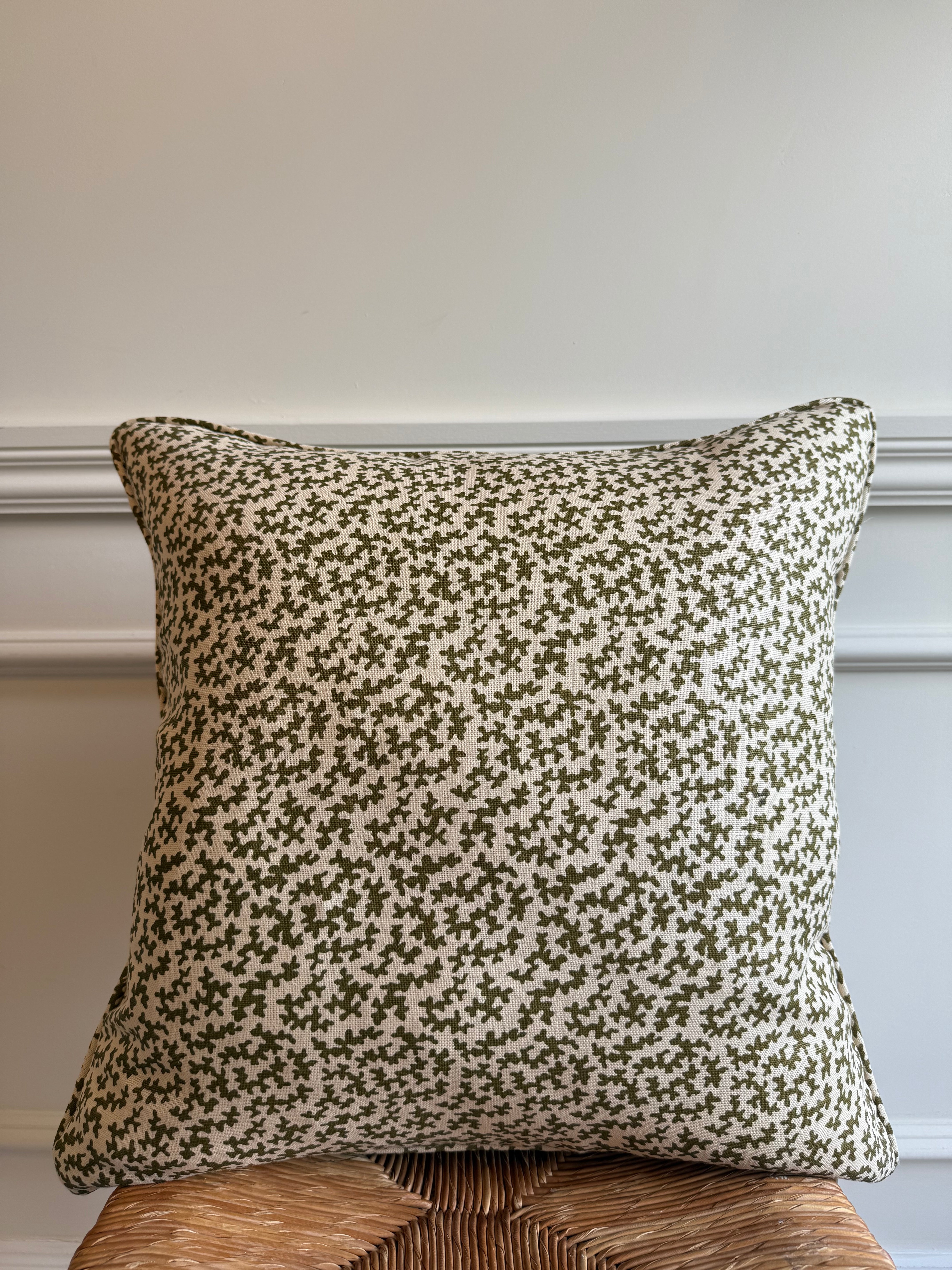 Sibyl Colefax & John Fowler Seaweed Cushion – Elizabeth Violet Home