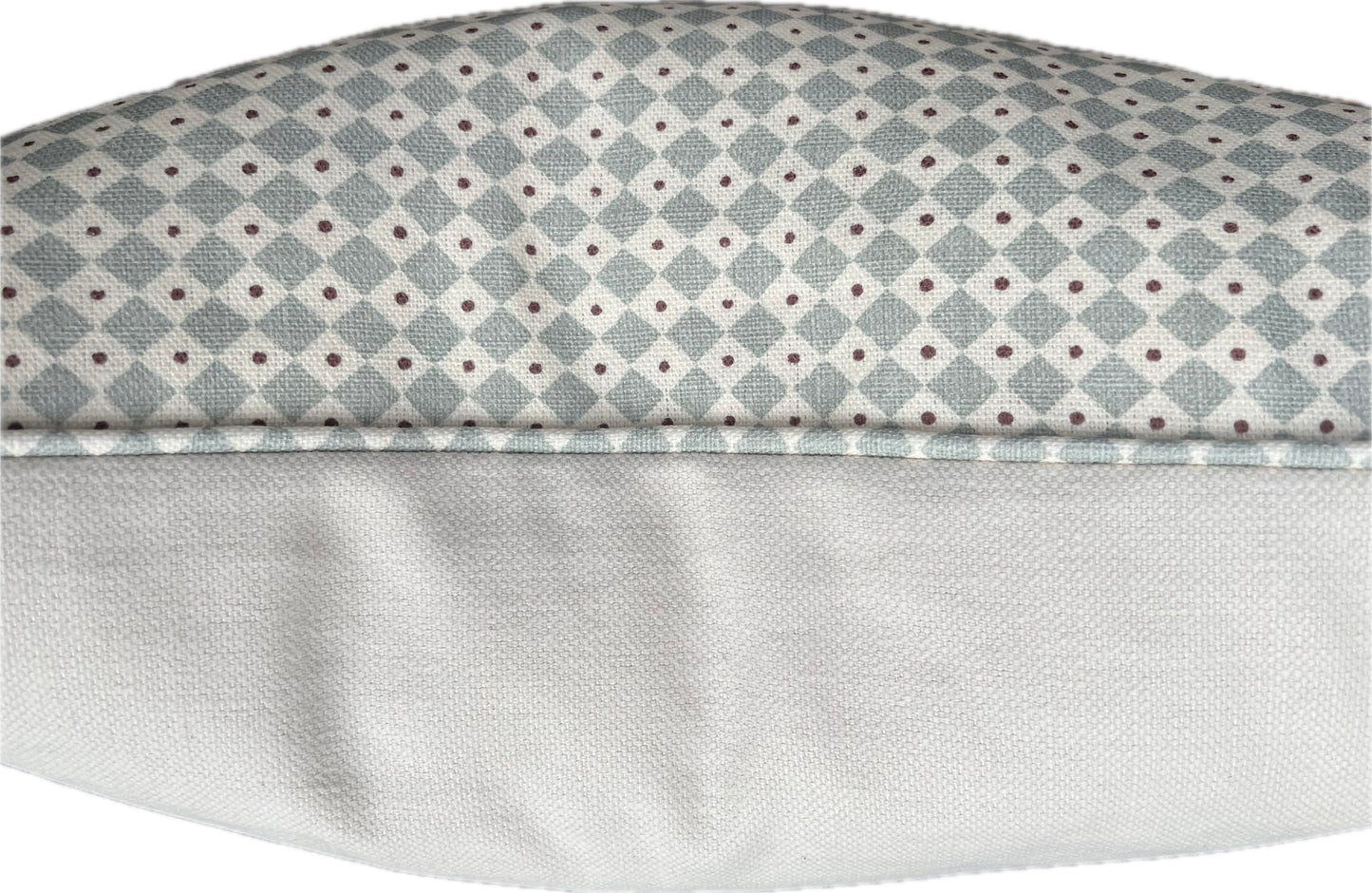 Lewis & Wood Diamond Dot Sea Holly Piped Cushions