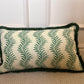 Soane Britain Cushions - Luxury cushions in Soane Britain Scrolling Fern Emerald green Fabric