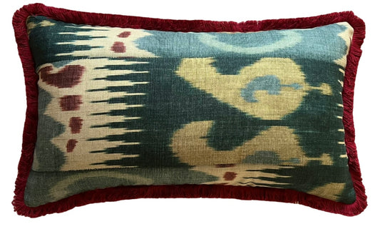 Lewis & Wood Kimono Fringed Large Lumbar Cushion