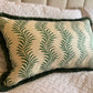 Soane Britain Cushions - Luxury cushions in Soane Britain Scrolling Fern Emerald green Fabric