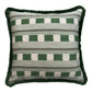 Green Lost & Found Fringed Cushion