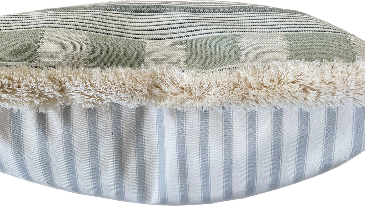 Made to Order Cushions in Christopher Farr Lost & Found Pale Blue