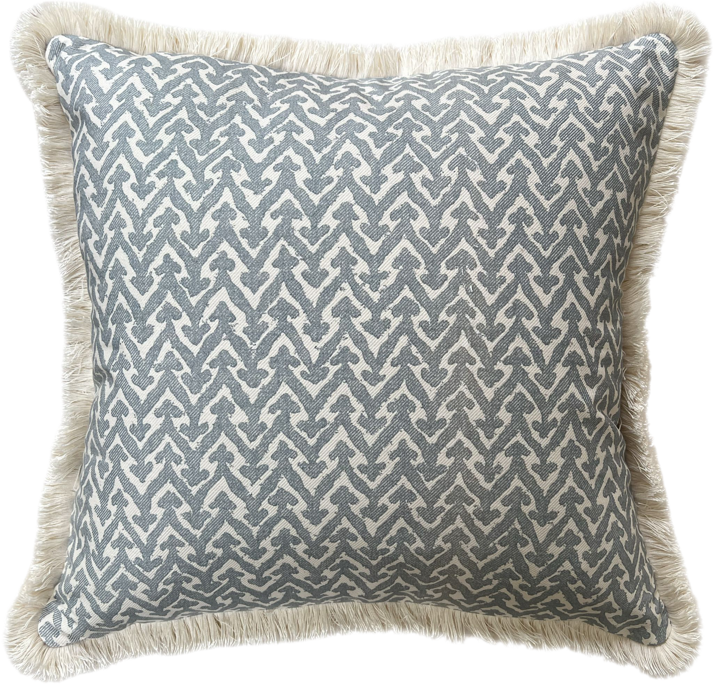 Fermoie Blue Rabanna Fringed Cushion