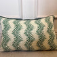 Soane Britain Cushions - Luxury cushions in Soane Britain Scrolling Fern Emerald green Fabric