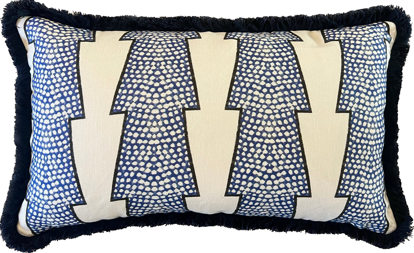 Ottoline Spot & Arrow Fringed Cushion