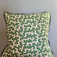 Colefax & Fowler Green Squiggle Piped Cushion