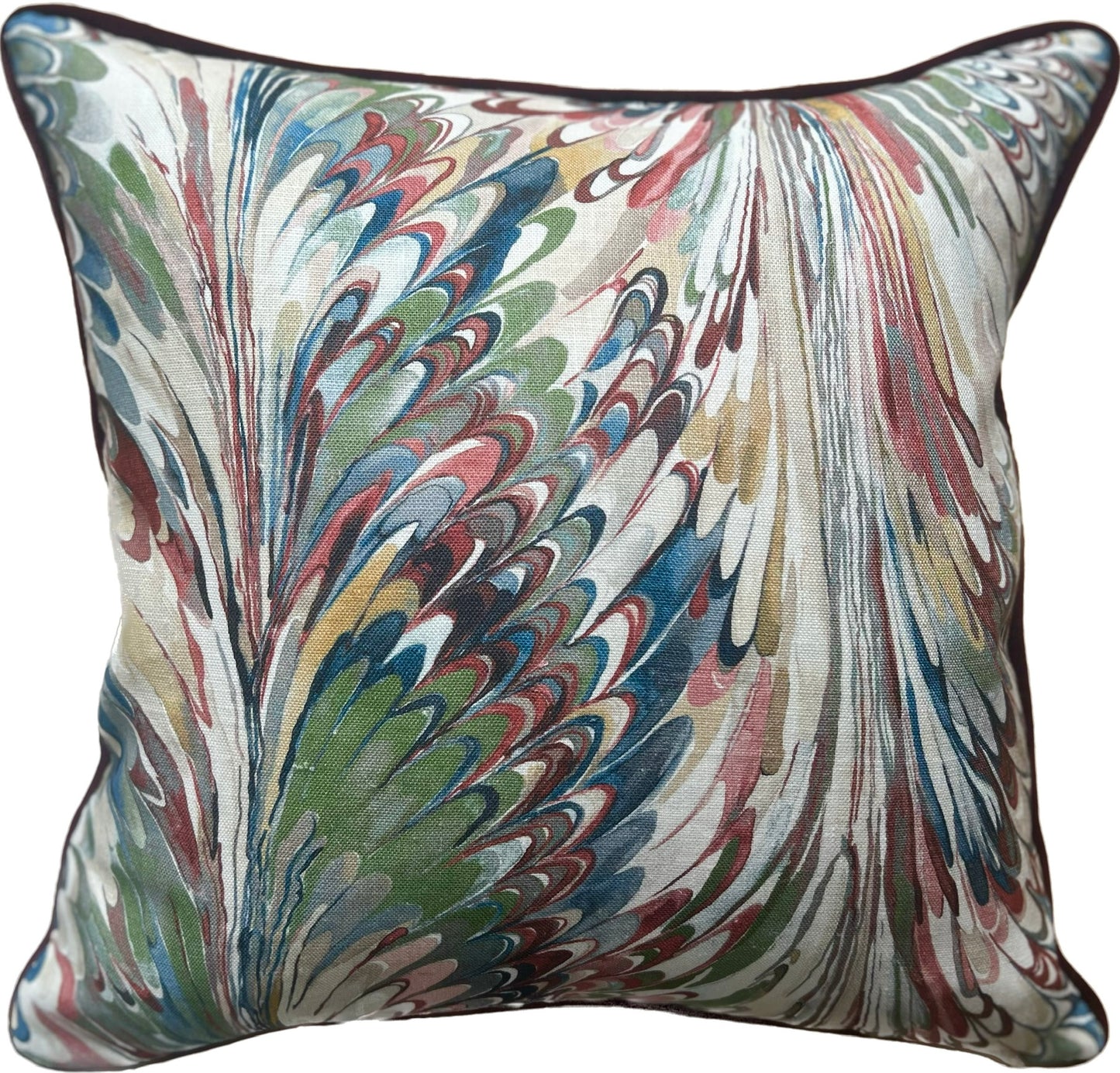 GP & J Baker Lee Jofa Cushions - Luxury cushions in Lee Jofa Fabric (Spice Leaf Taplow)