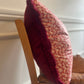 Luxury cushions in Warner Textile Archive / Claremont Nathalie fabric in red with brush fringe