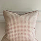 Luxury patterned cushions in Lewis & Wood Diamond Dot fabric Rose colourway 