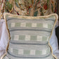 Pale Blue Lost & Found Fringed Cushion