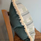 Pale Blue Lost & Found Fringed Cushion