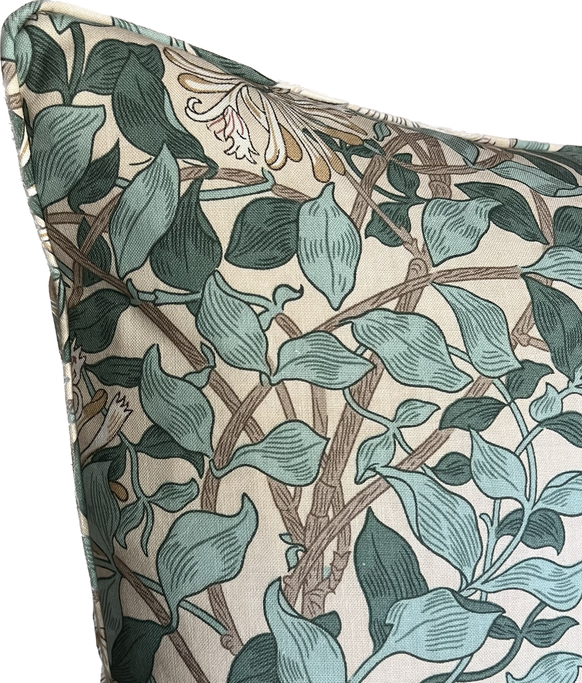 William Morris Cushions - Luxury cushions in William Morris Fabric (Honeysuckle)