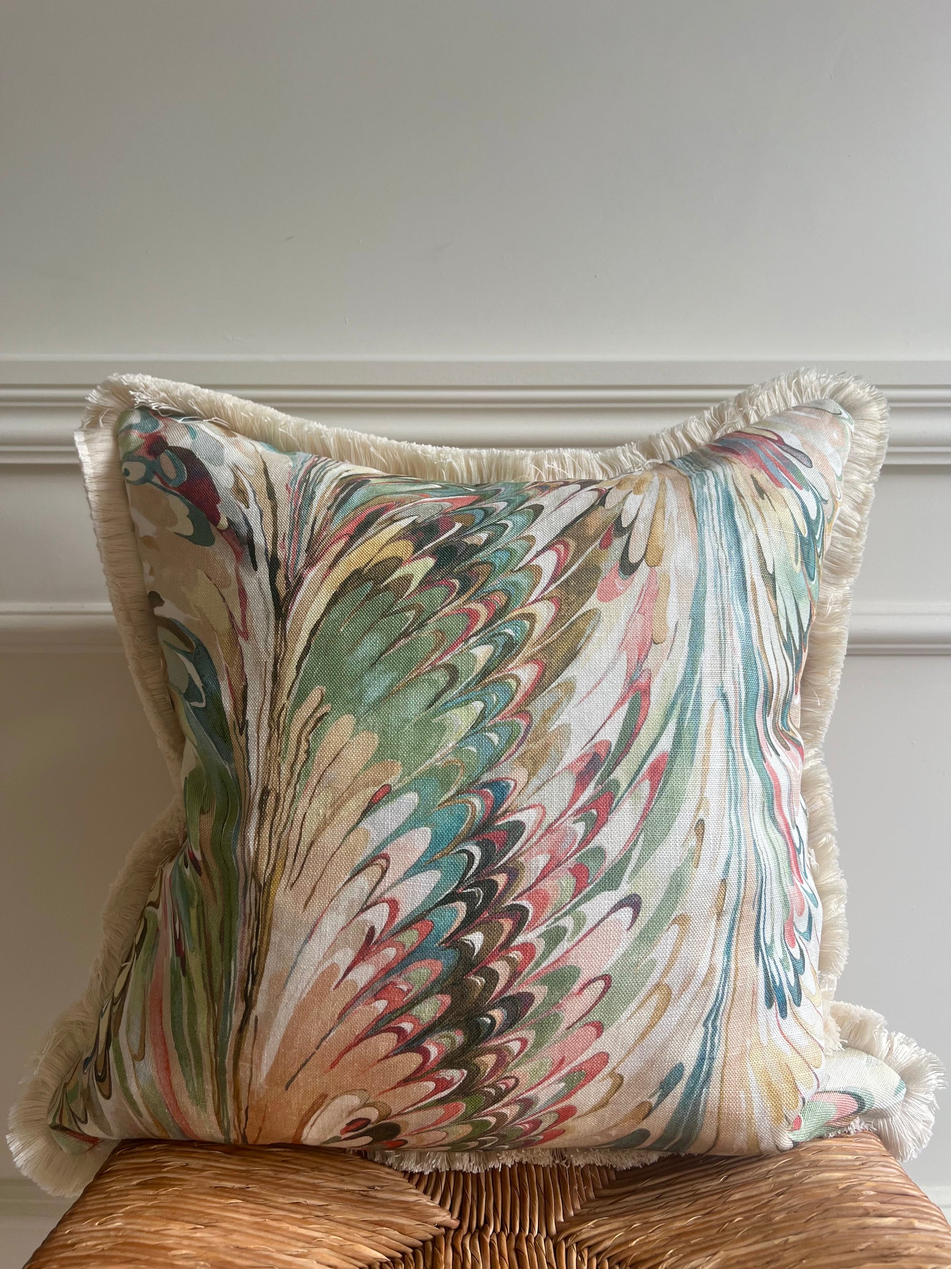 GP & J Baker Lee Jofa Cushions - Luxury cushions in Lee Jofa Fabric (Juniper Petal Taplow)