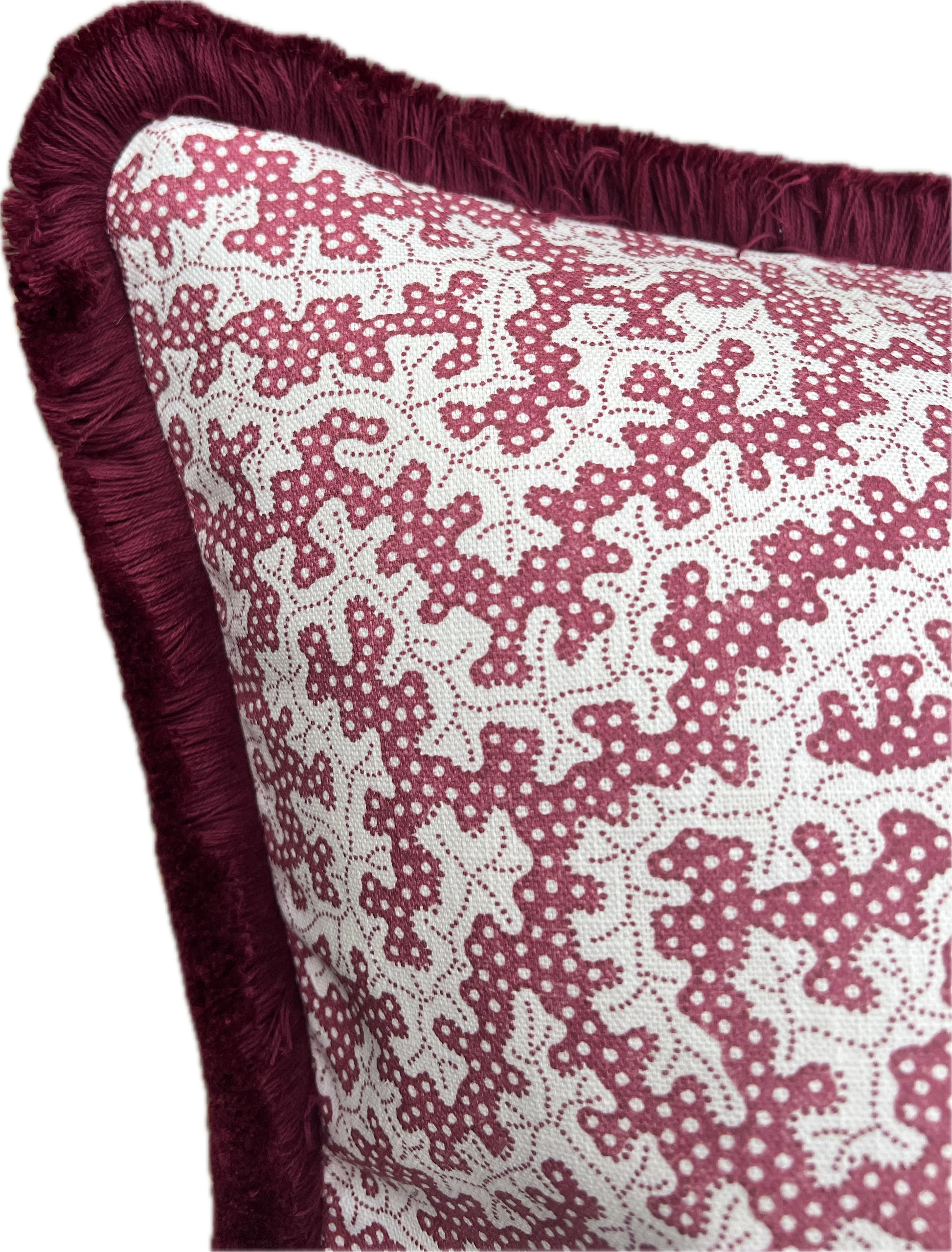 Sanderson Cushions - Luxury cushions in Sanderson Truffle Fabric (Damson) 