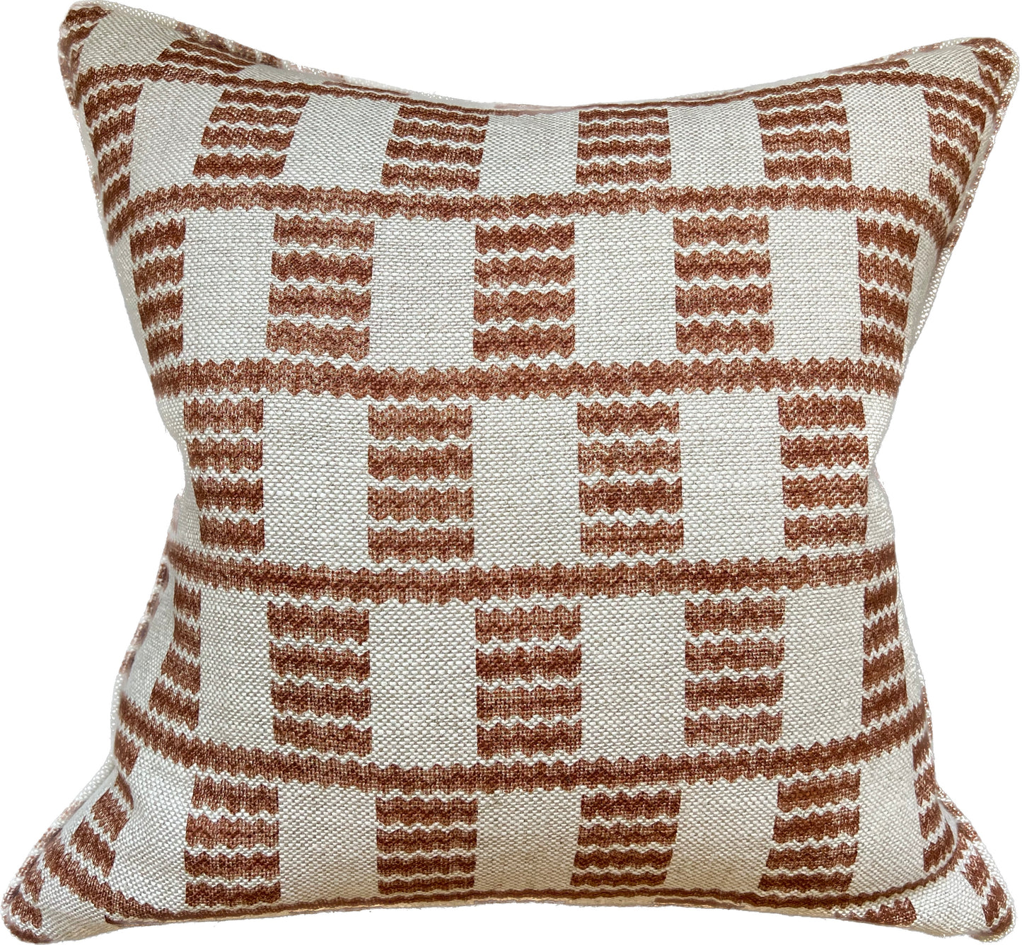 Fermoie Brown Cove Piped Cushion