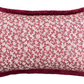 Luxury cushions in Warner Textile Archive / Claremont Nathalie fabric in red with brush fringe