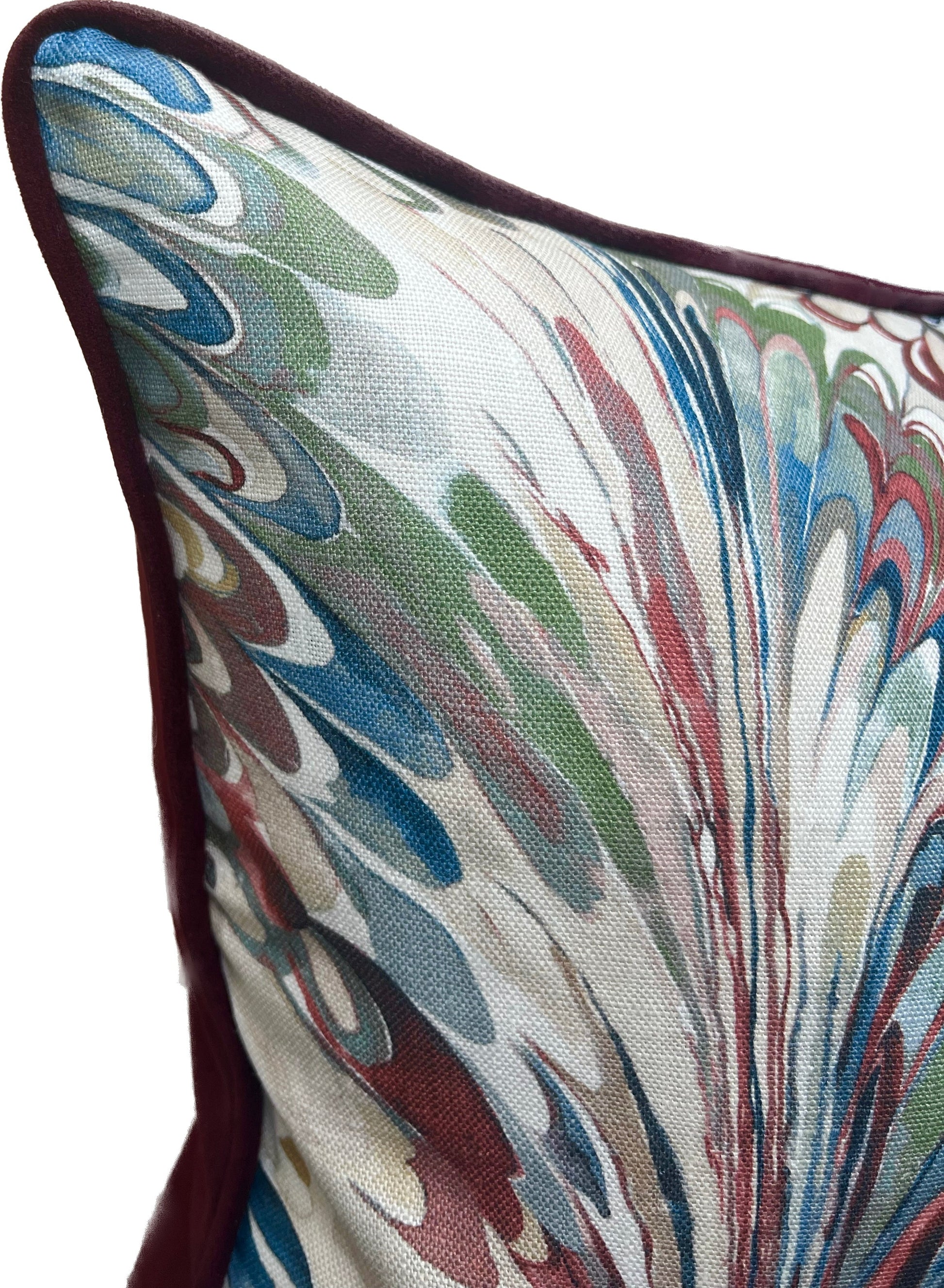 GP & J Baker Lee Jofa Cushions - Luxury cushions in Lee Jofa Fabric (Spice Leaf Taplow)