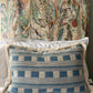 Luxury patterned cushions in Kit Kemp Christopher Farr Lost & Found Denim designer fabric