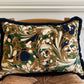 Luxury patterned cushions in Beata Heuman Dappled Velvet fabric