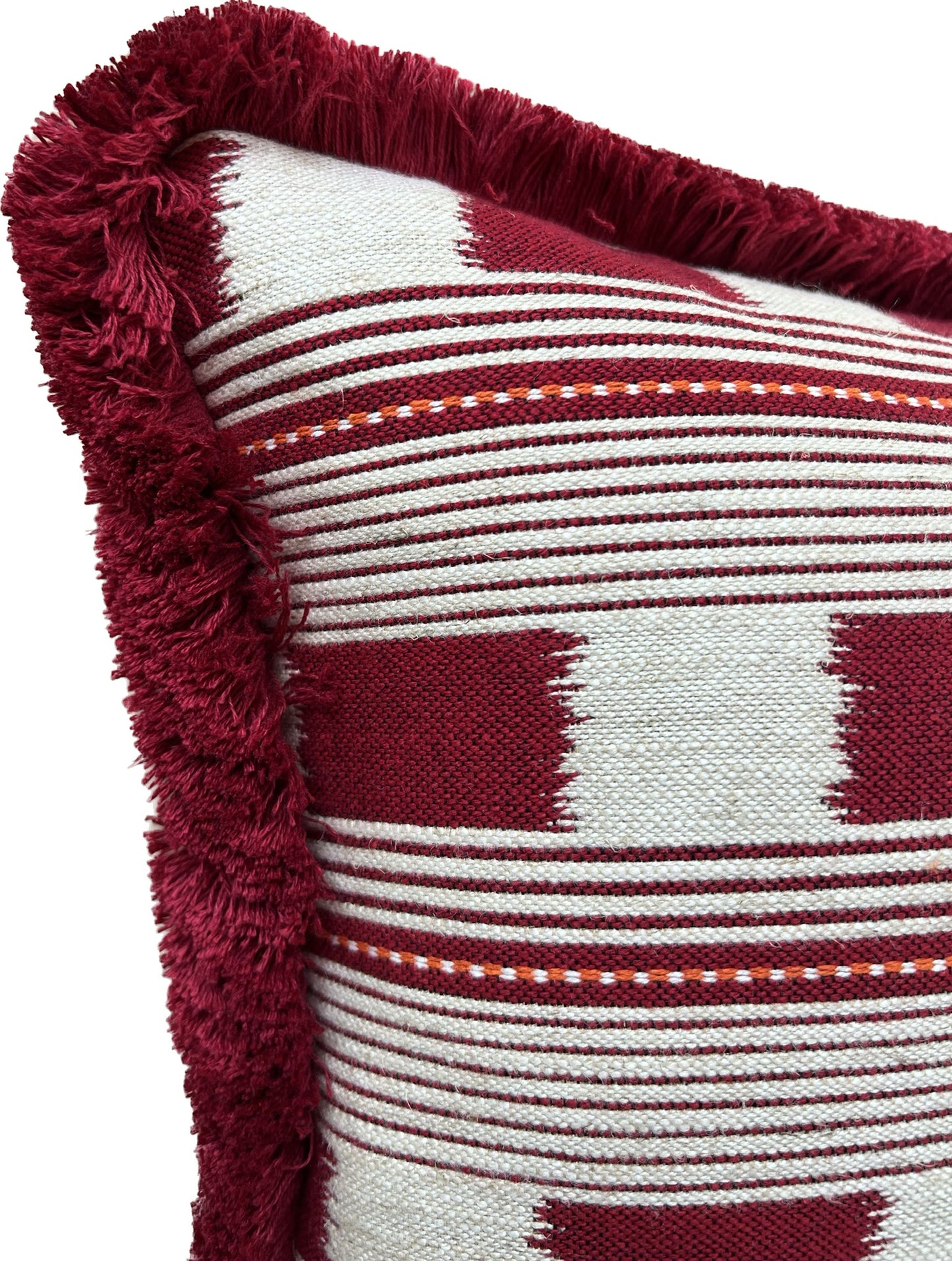 Christopher Farr Cushions - Luxury cushions in Christopher Farr Fabric (Ruby Red Lost and Found)