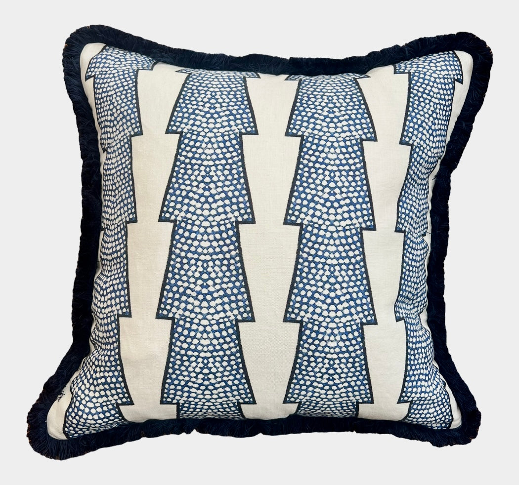 Ottoline Spot & Arrow Fringed Cushion