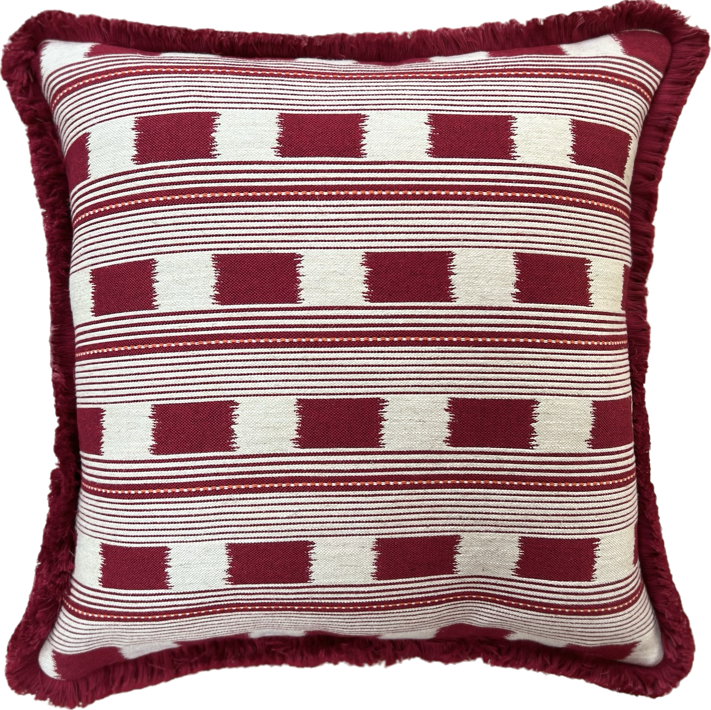 Christopher Farr Cushions - Luxury cushions in Christopher Farr Fabric (Ruby Red Lost and Found)