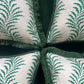 Soane Britain Cushions - Luxury cushions in Soane Britain Scrolling Fern Emerald green Fabric