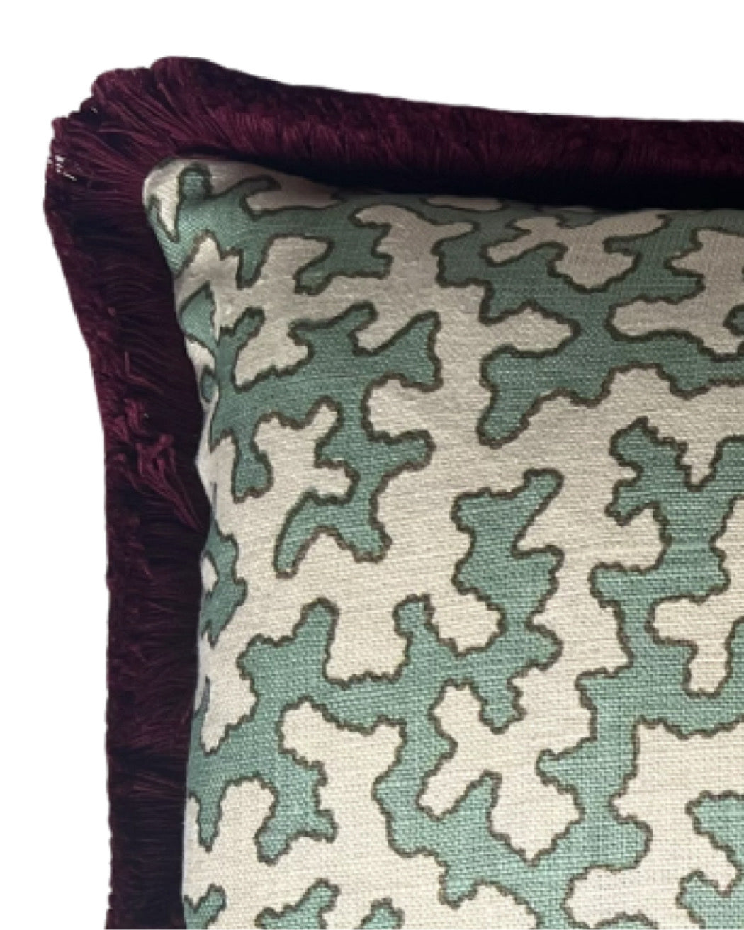 Colefax & Fowler ‘Bigger Than the Baby’ Squiggle Cushion