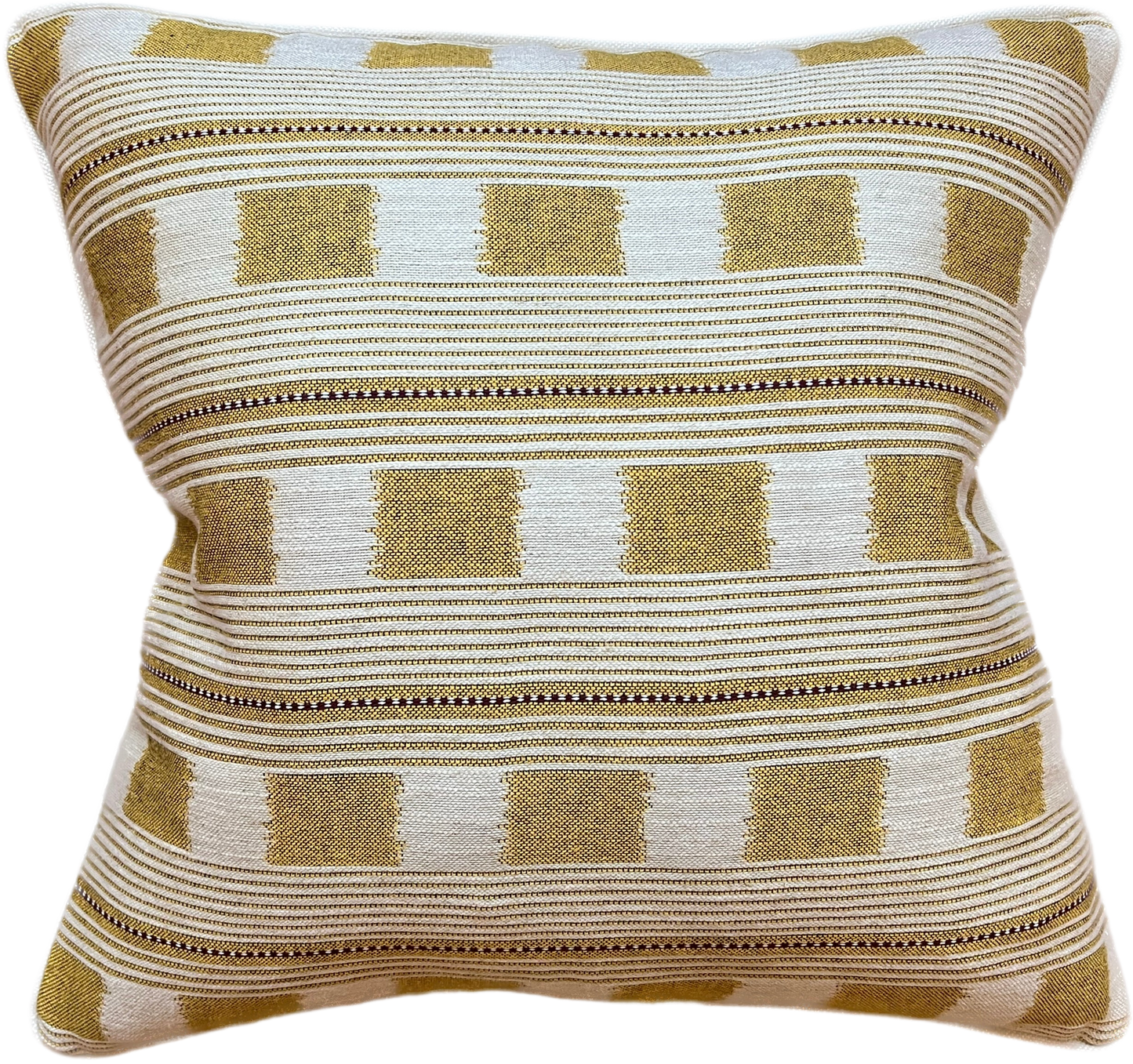 Lemon Lost & Found Piped Cushion