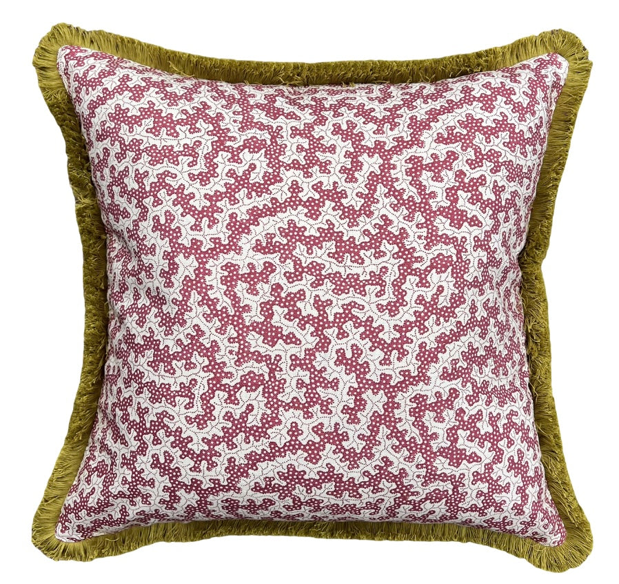 Sanderson Cushions - Luxury cushions in Sanderson Truffle Fabric (Damson) 