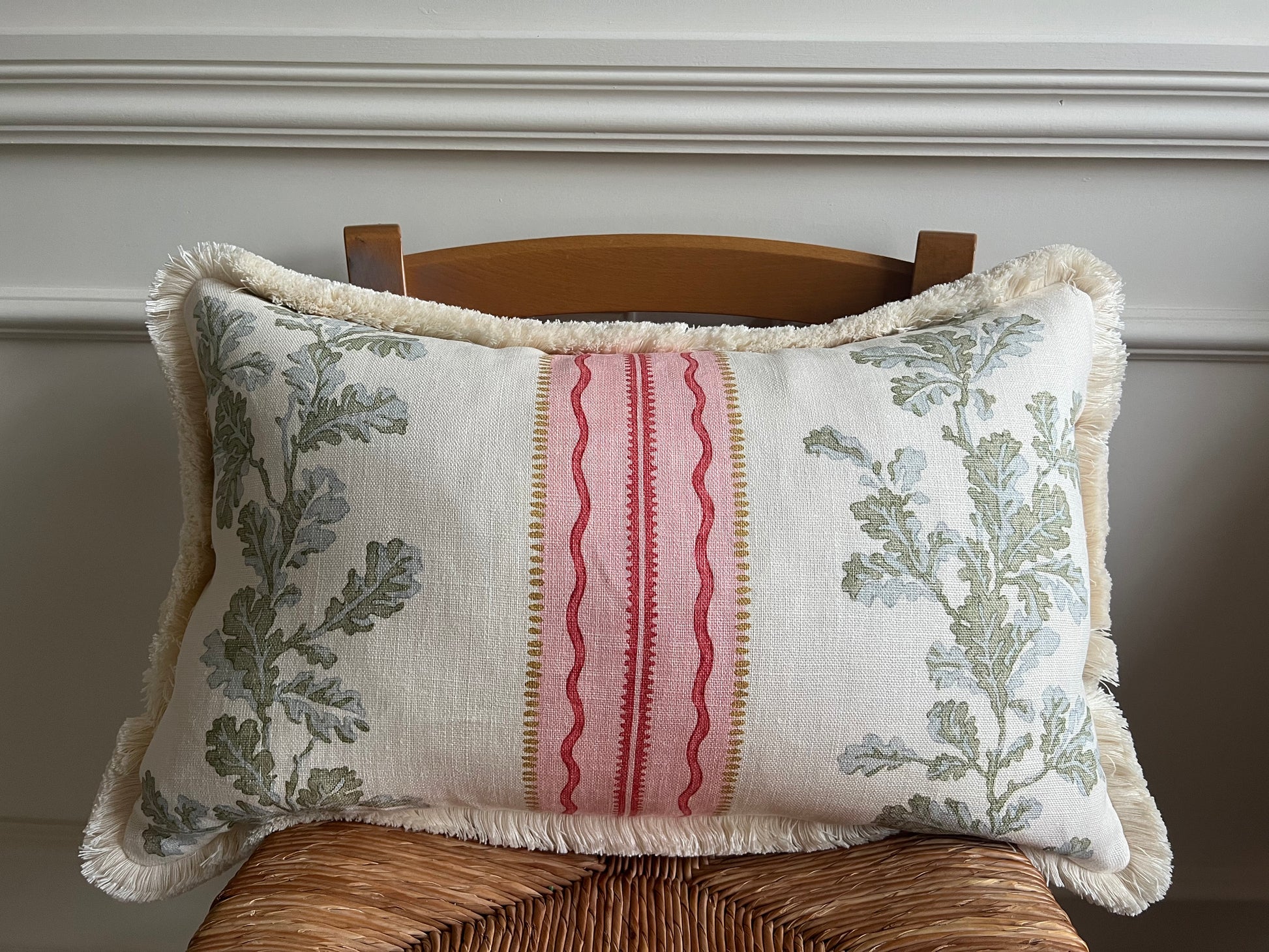 Linwood Cushions - Luxury cushions in Linwood Hester Fabric with fringe