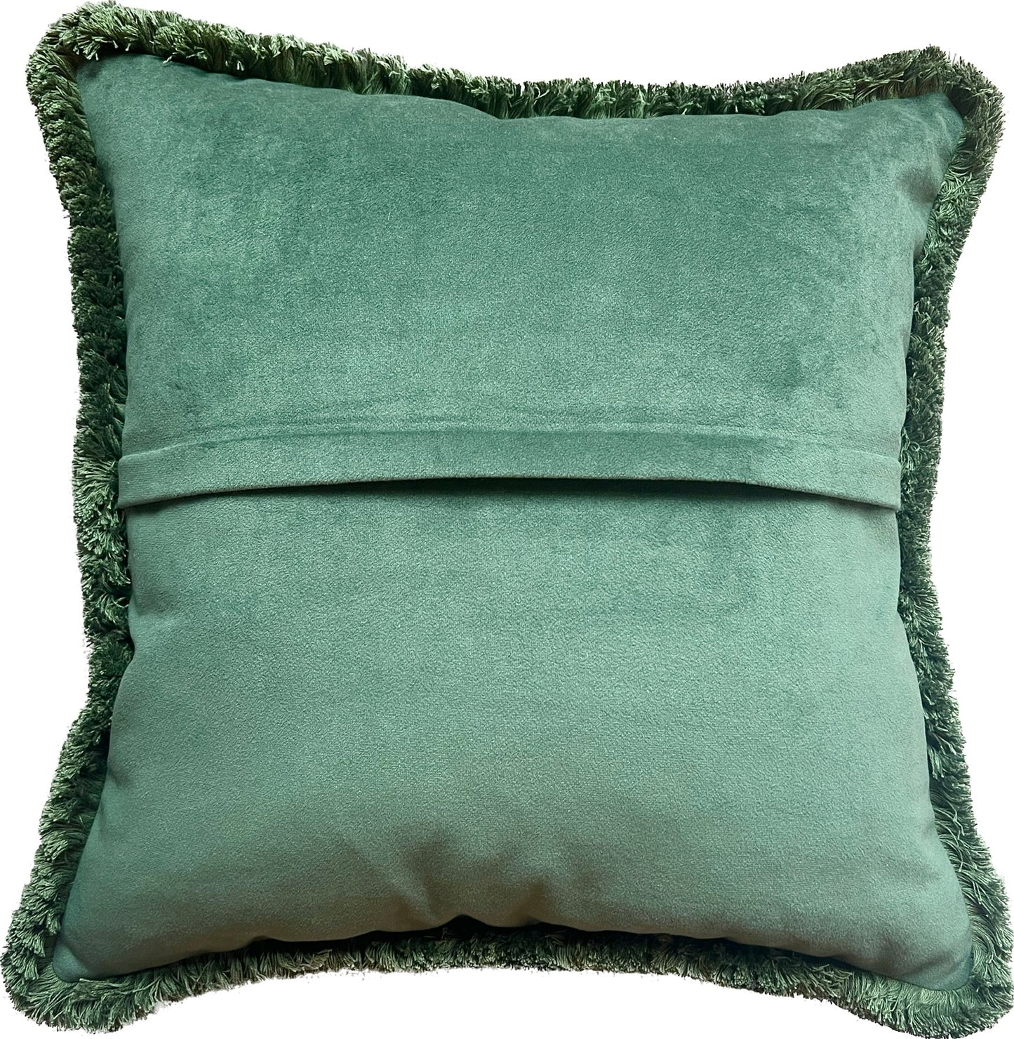 Colefax & Fowler Green Squiggle Lumbar Cushion