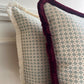 Lewis & Wood Cushions - Luxury cushions in Diamond Dot Fabric (Sea Holly) 