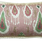 GP & J Baker Ikat Bokhara Rose Green Lumber Cushions