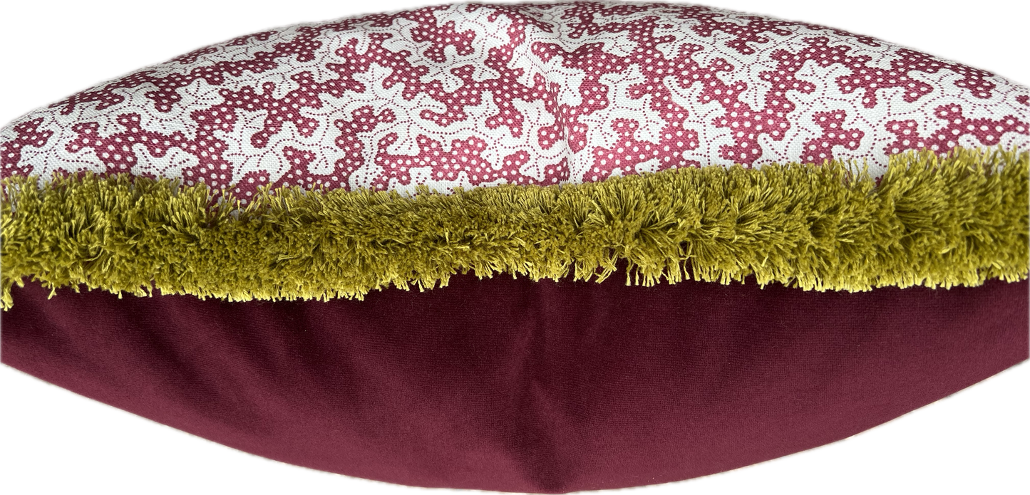 Sanderson Cushions - Luxury cushions in Sanderson Truffle Fabric (Damson) 