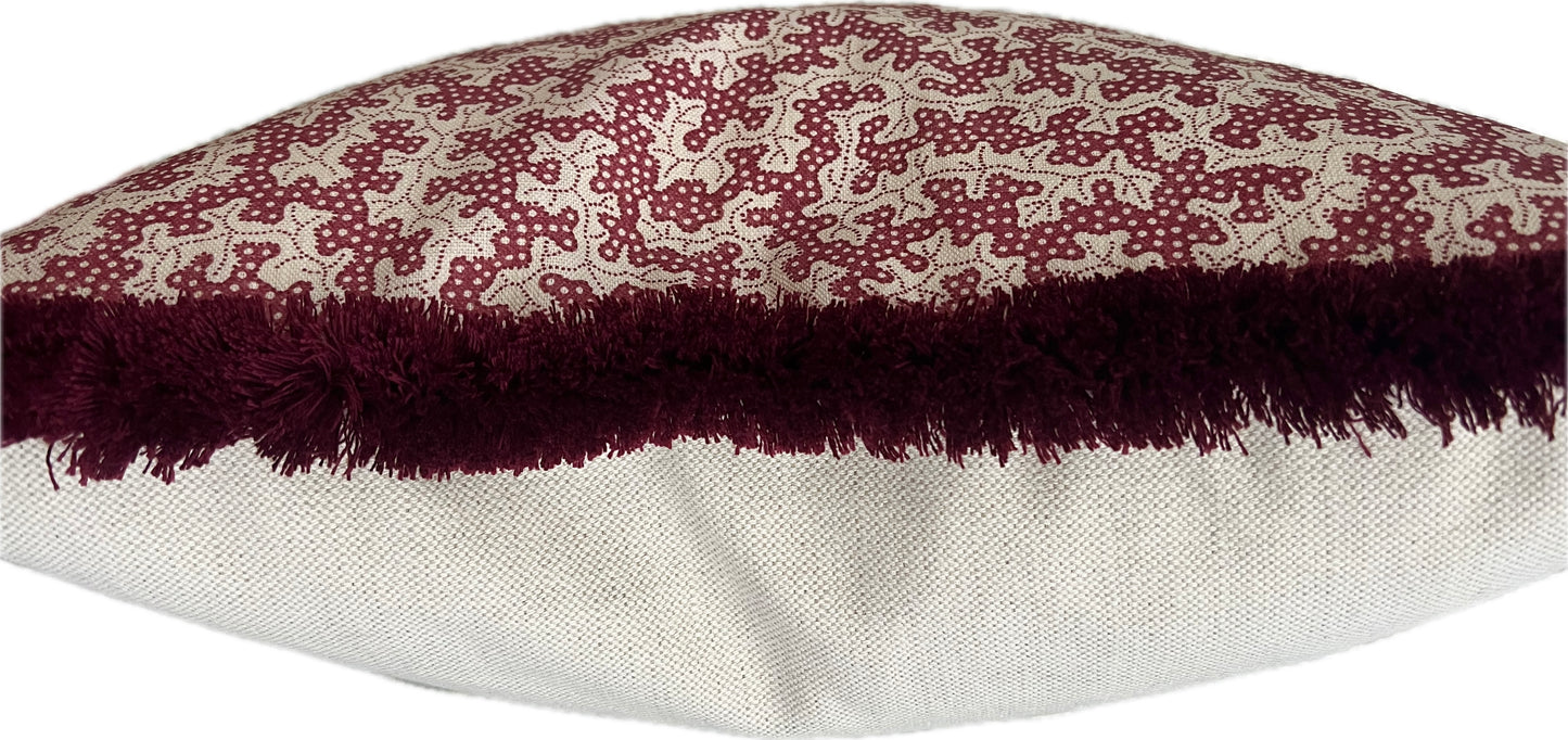 Sanderson Truffle Cushions in Damson