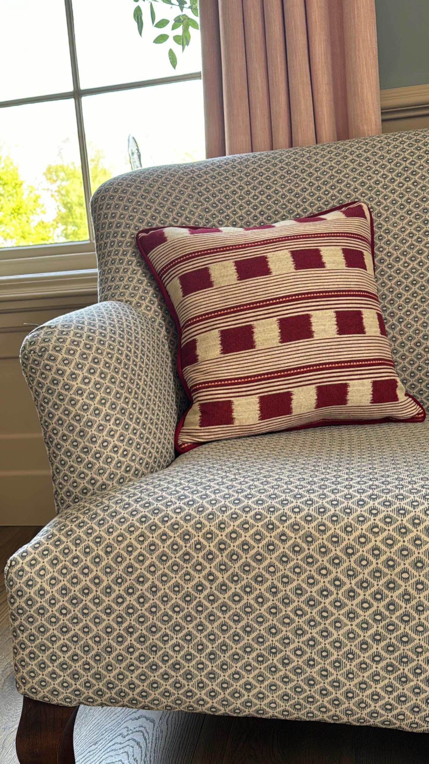 Christopher Farr Cushions - Luxury cushions in Christopher Farr Fabric (Ruby Red Lost and Found)