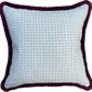 Lewis & Wood Cushions - Luxury cushions in Diamond Dot Fabric (Sea Holly) 