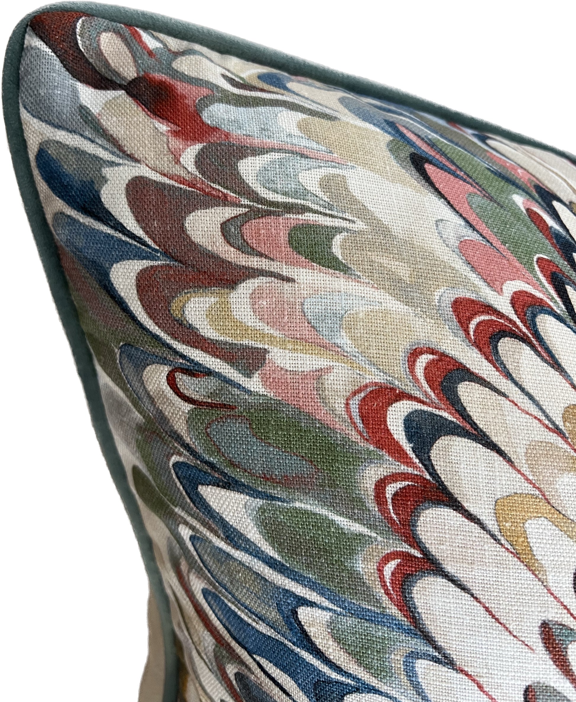 GP & J Baker Lee Jofa Cushions - Luxury cushions in Lee Jofa Fabric (Spice Leaf Taplow)